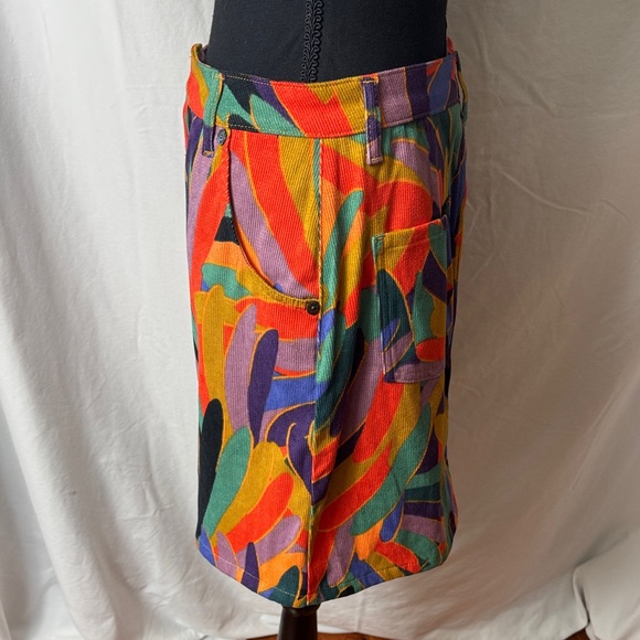 FARM Rio Colorful Button-Front Mini Skirt - Picture 5 of 7